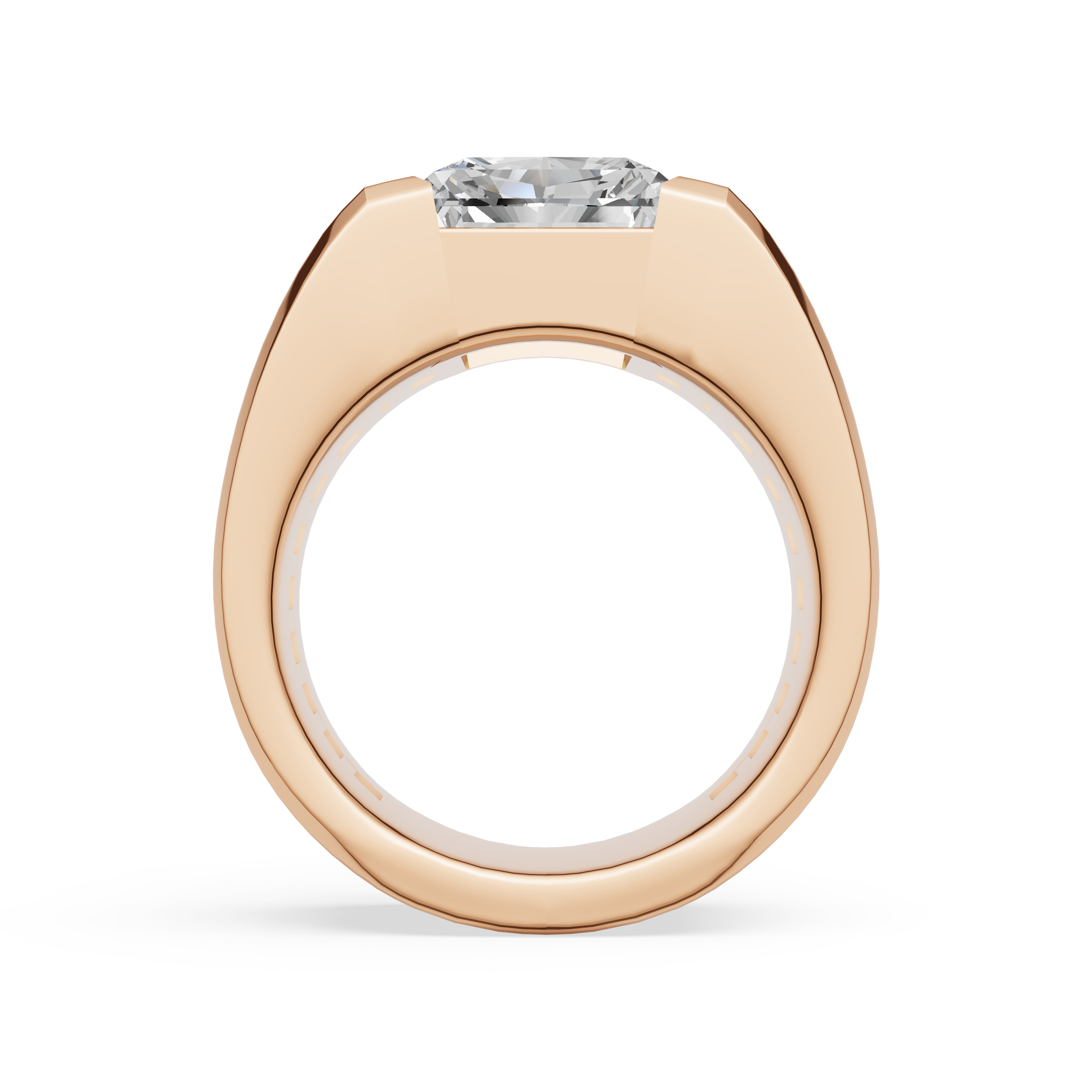 'Buena Vista' 4 Carat Radiant Cut Lab Diamond Ring