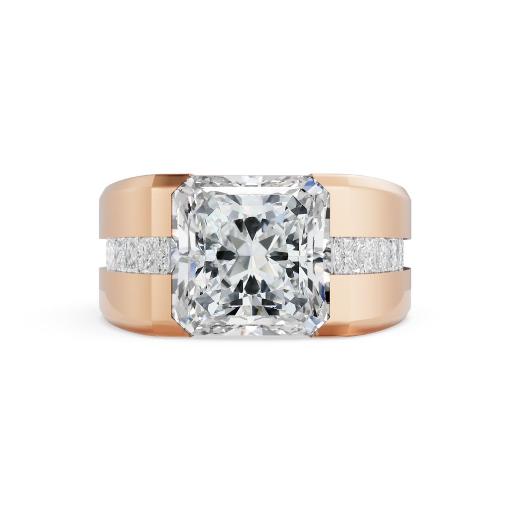 'Buena Vista' 4 Carat Radiant Cut Lab Diamond Ring