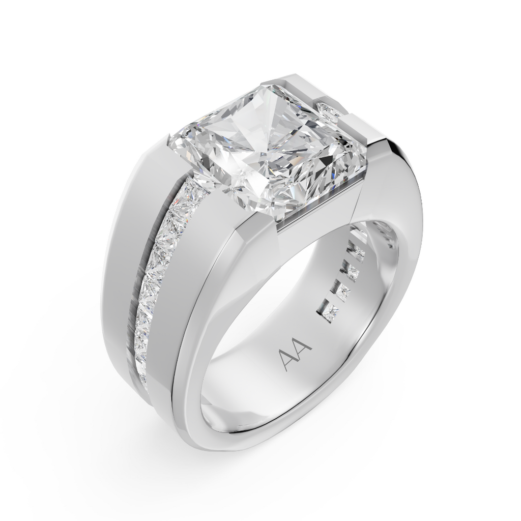 'Buena Vista' 4 Carat Radiant Cut Lab Diamond Ring