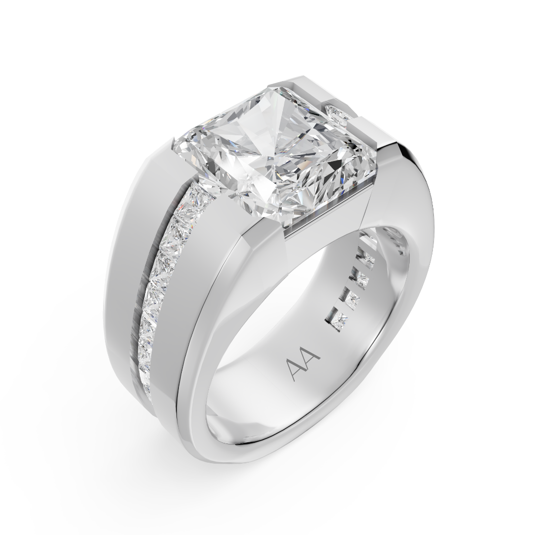 'Buena Vista' 4 Carat Radiant Cut Lab Diamond Ring