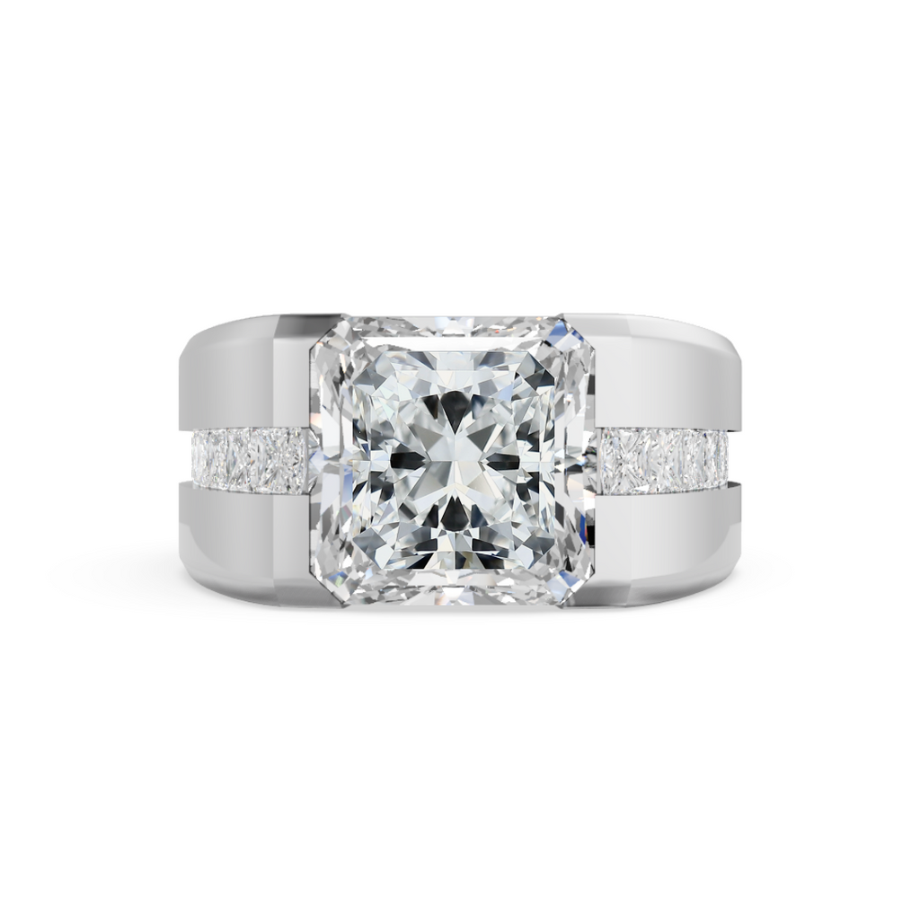 'Buena Vista' 4 Carat Radiant Cut Lab Diamond Ring