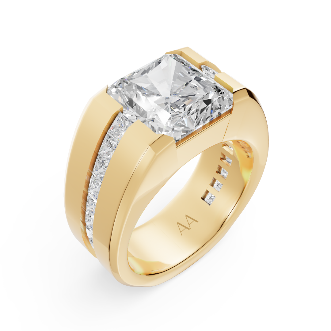 'Buena Vista' 4 Carat Radiant Cut Lab Diamond Ring
