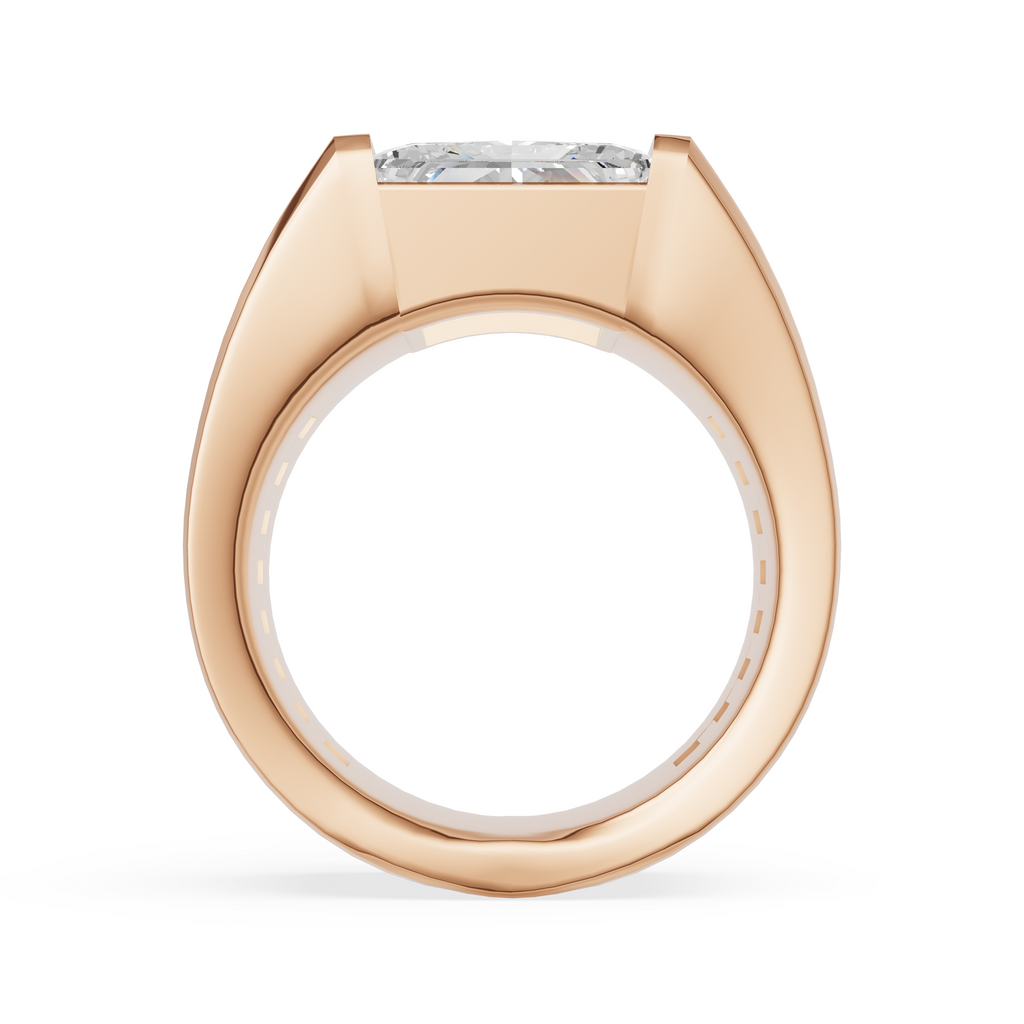 'Martin' 4 Carat Princess Cut Lab Diamond Ring