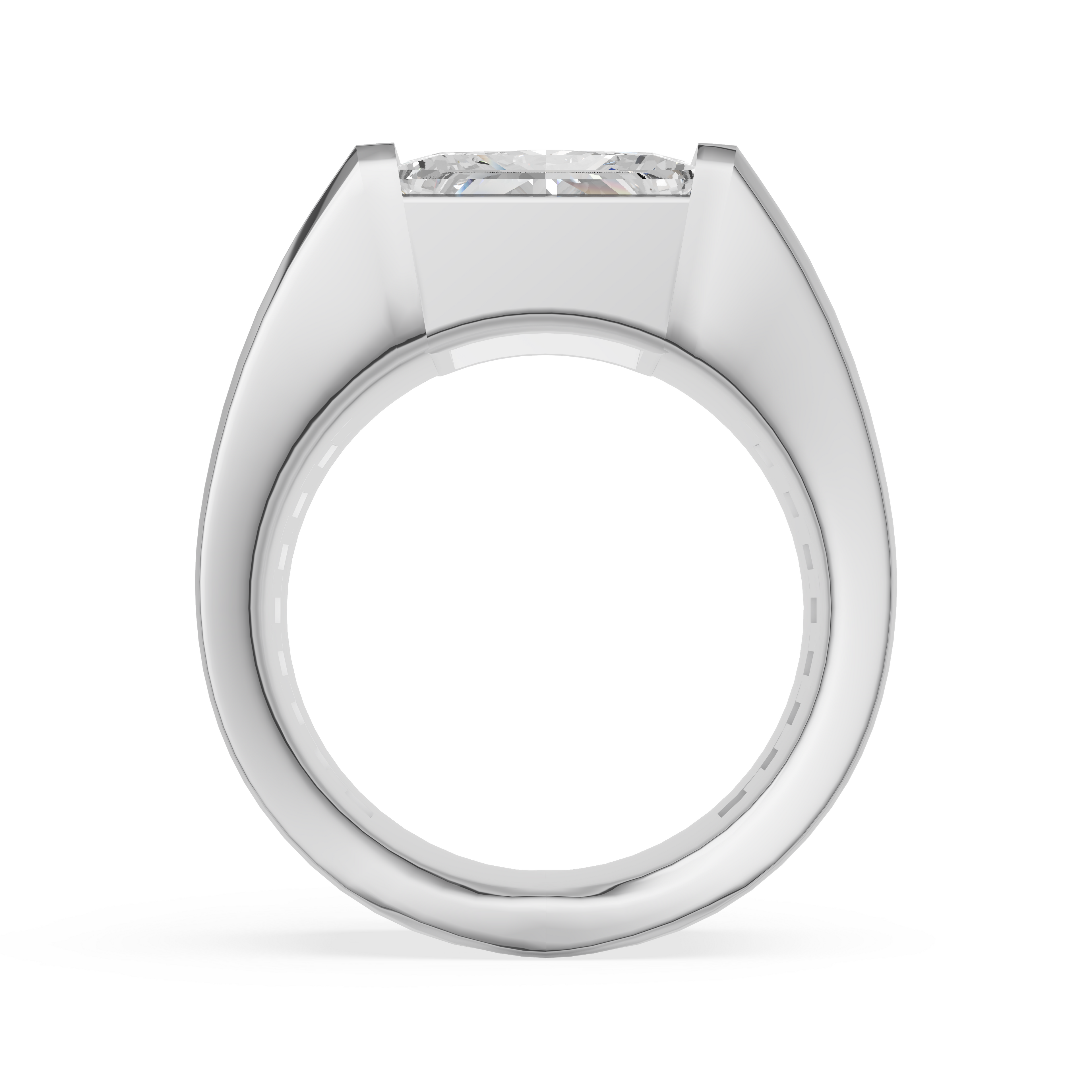 'Martin' 4 Carat Princess Cut Lab Diamond Ring
