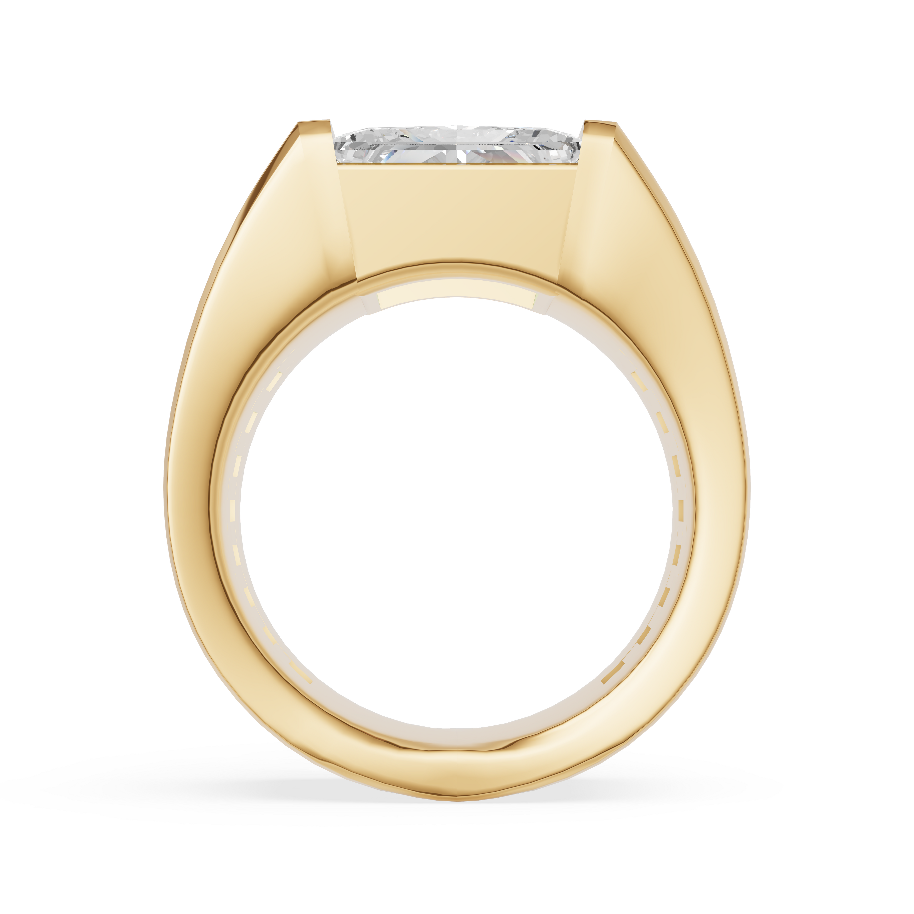 'Martin' 4 Carat Princess Cut Lab Diamond Ring