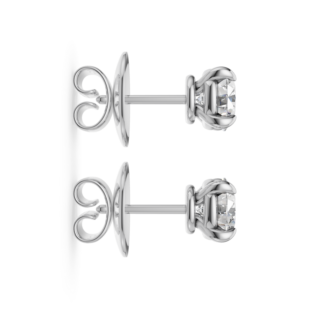 'Luna' Lab Diamond Stud Earrings