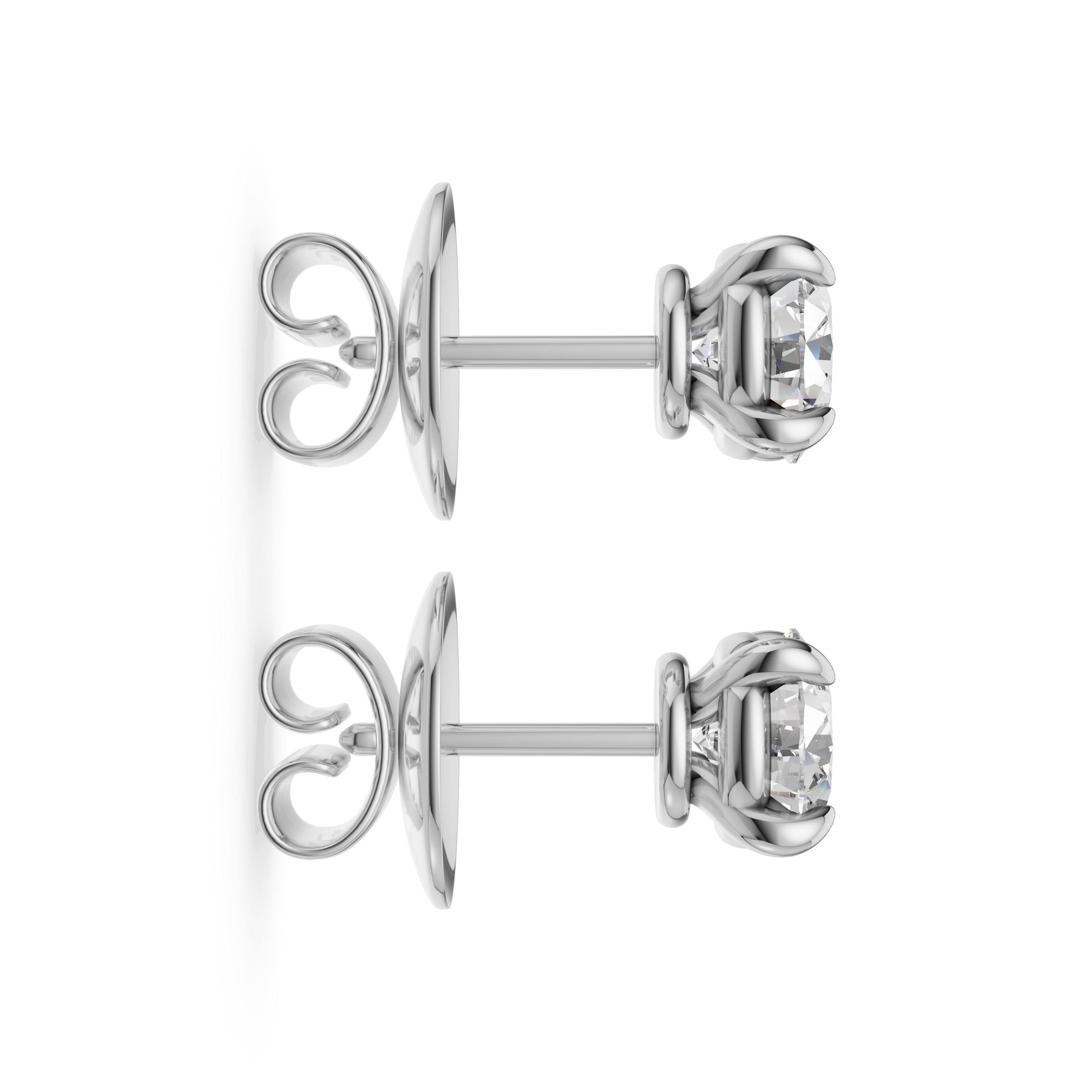 'Luna' Lab Diamond Stud Earrings