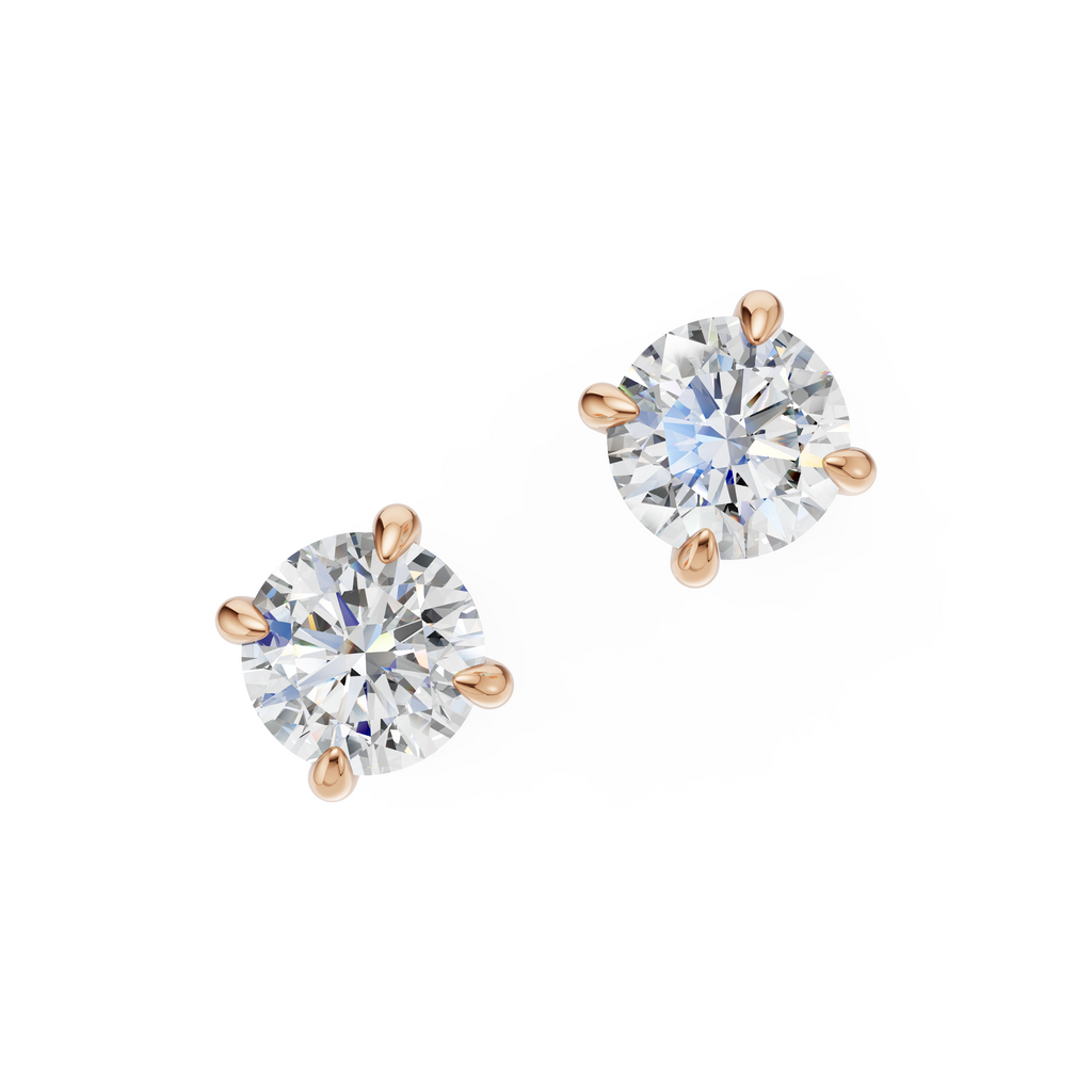 'Luna' Lab Diamond Stud Earrings