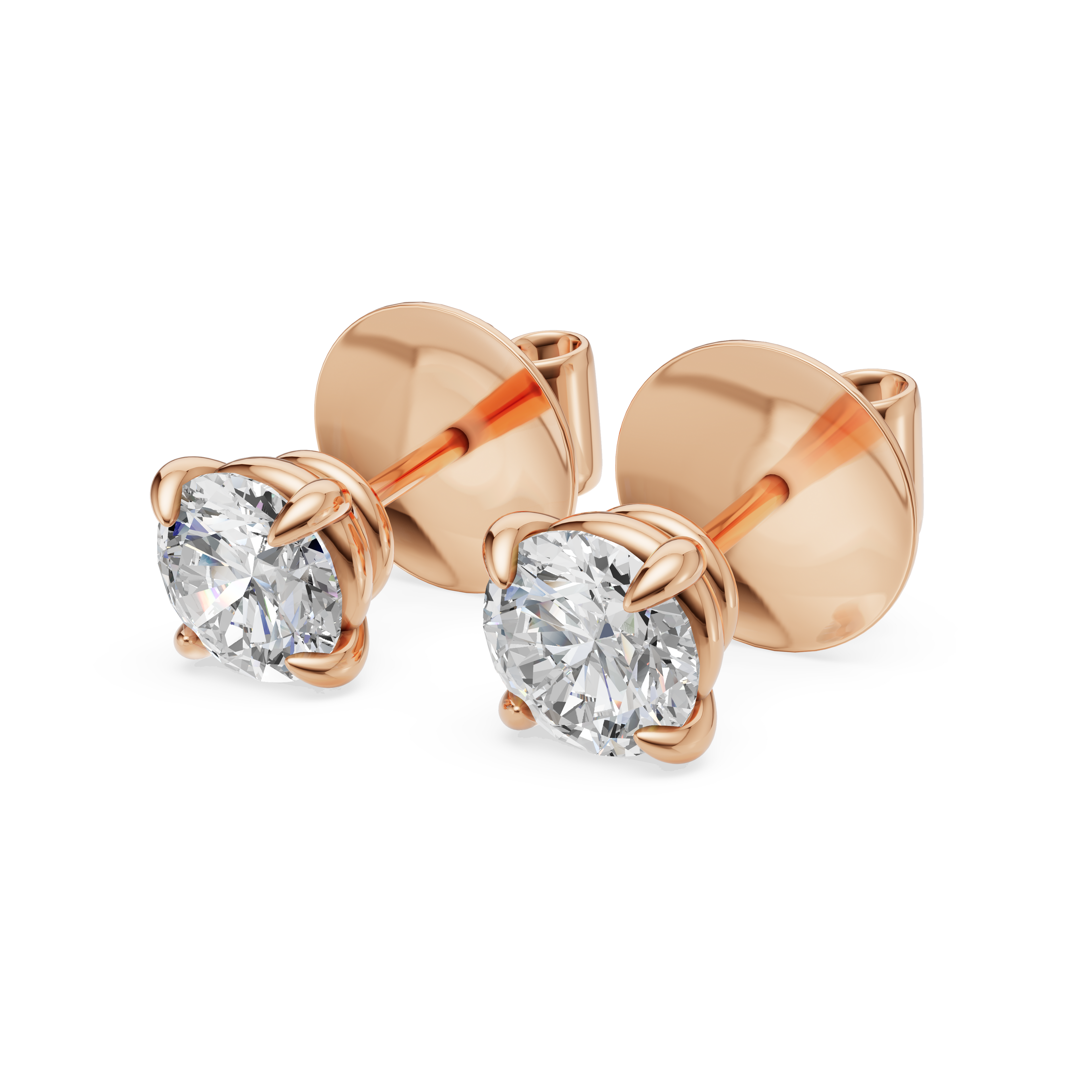 'Luna' Lab Diamond Stud Earrings