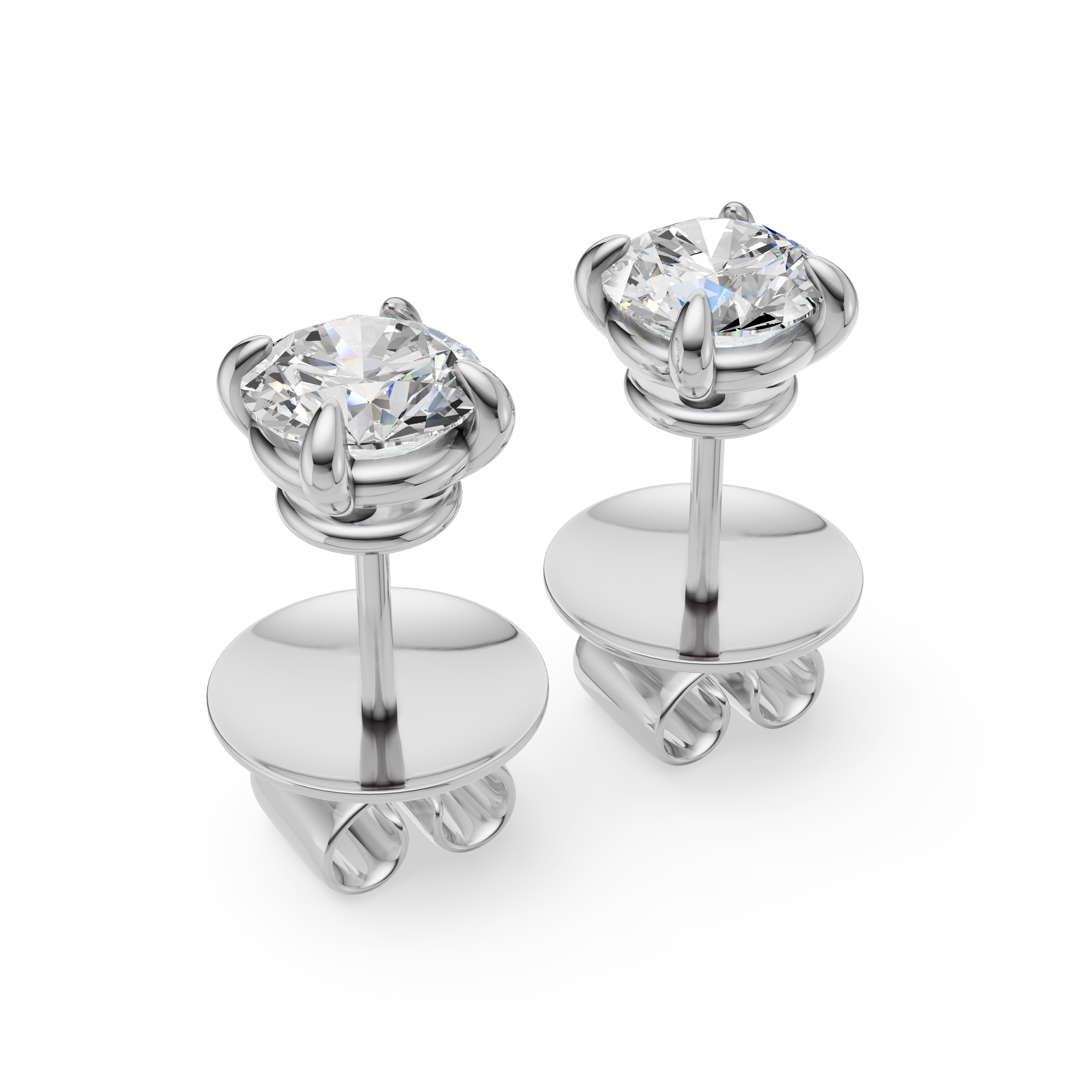 'Luna' Lab Diamond Stud Earrings