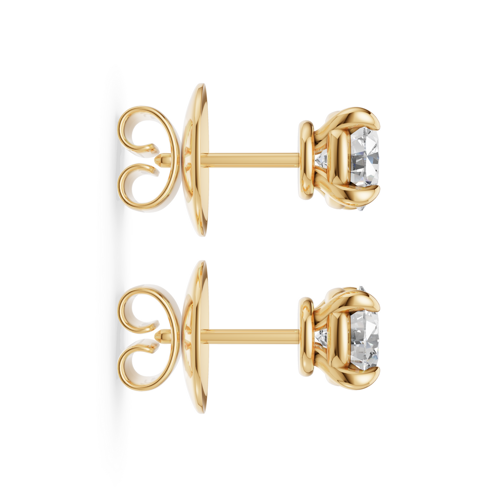 'Luna' Lab Diamond Stud Earrings