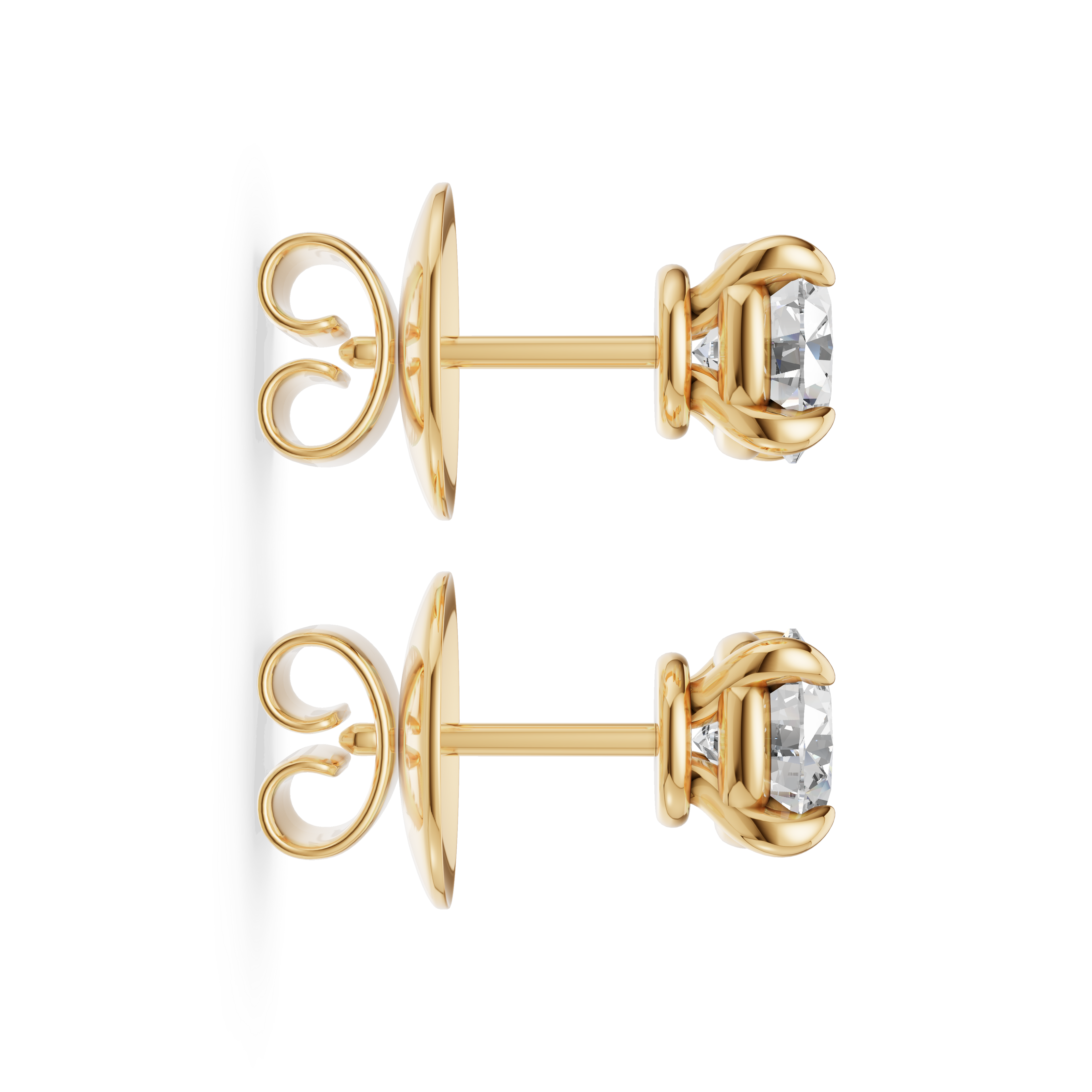 'Luna' Lab Diamond Stud Earrings