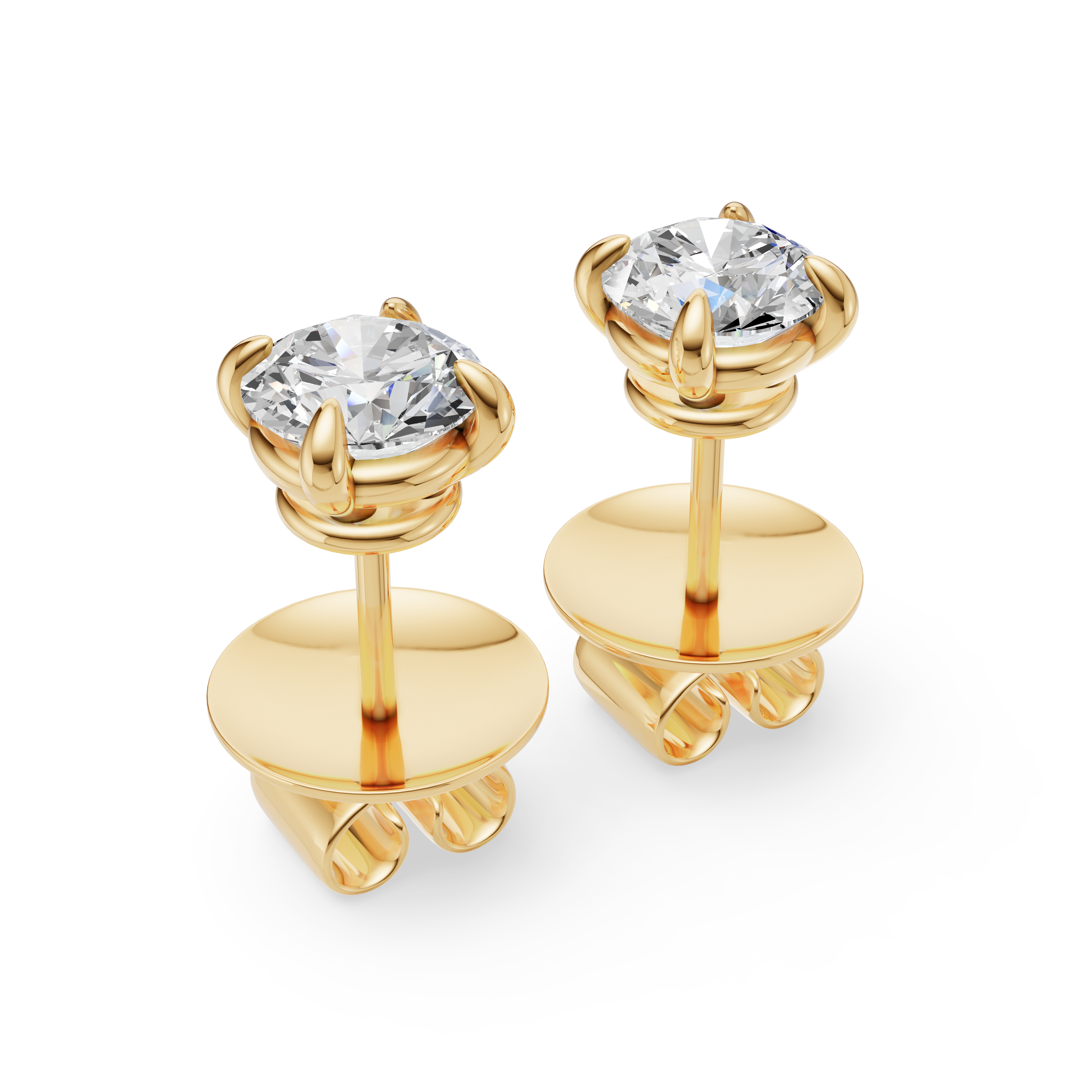 'Luna' Lab Diamond Stud Earrings
