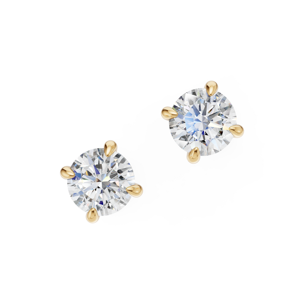 'Luna' Lab Diamond Stud Earrings