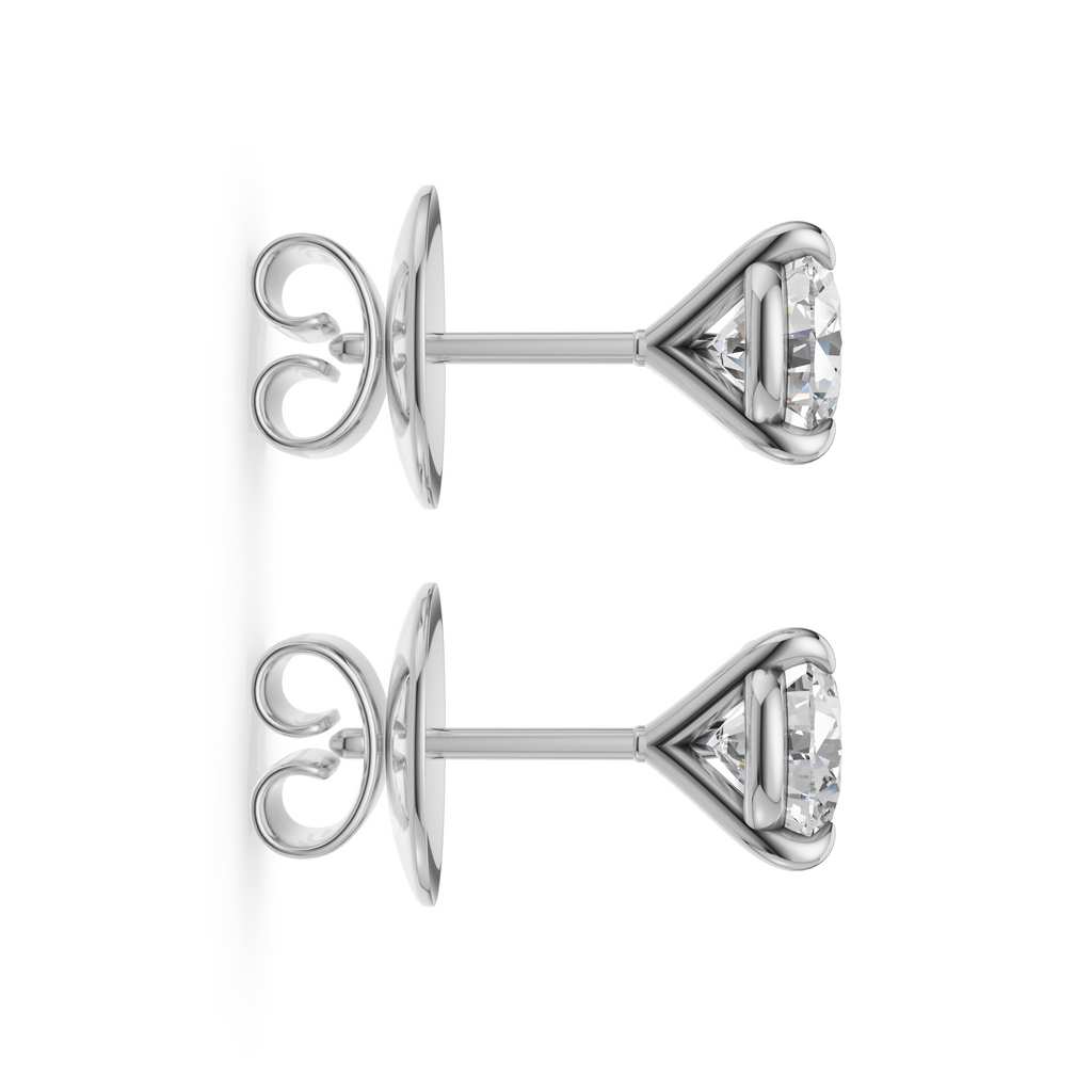 'Luna' Lab Diamond Martini Stud Earrings