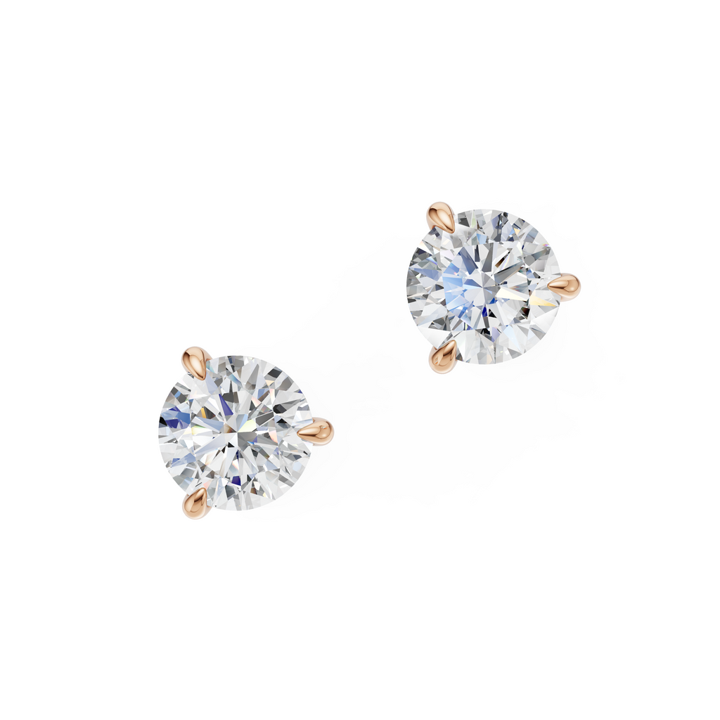 'Luna' Lab Diamond Martini Stud Earrings