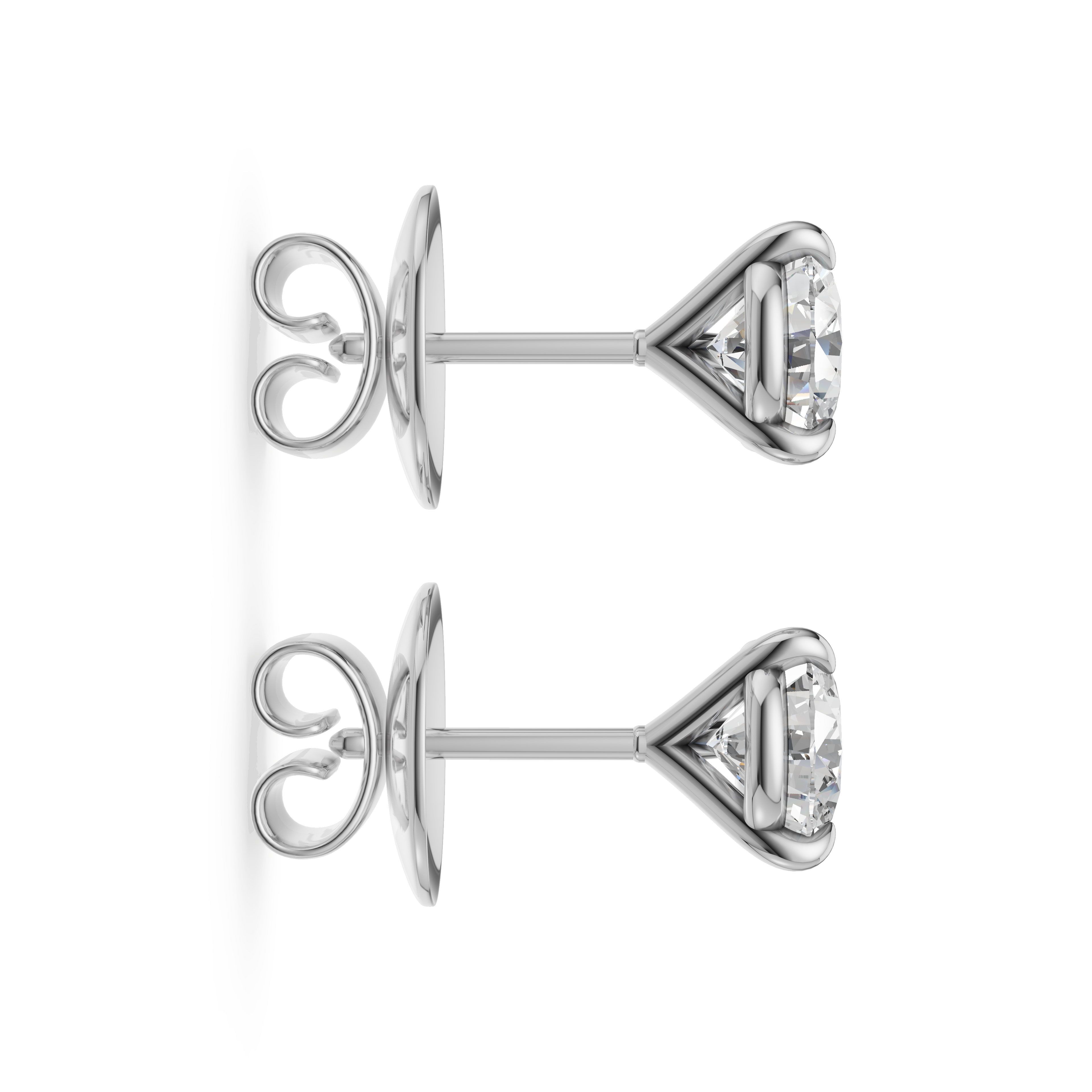 'Luna' Lab Diamond Martini Stud Earrings