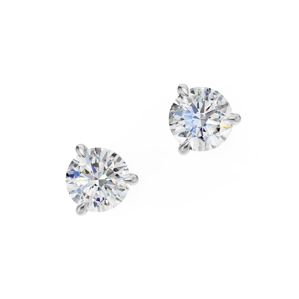 'Luna' Lab Diamond Martini Stud Earrings