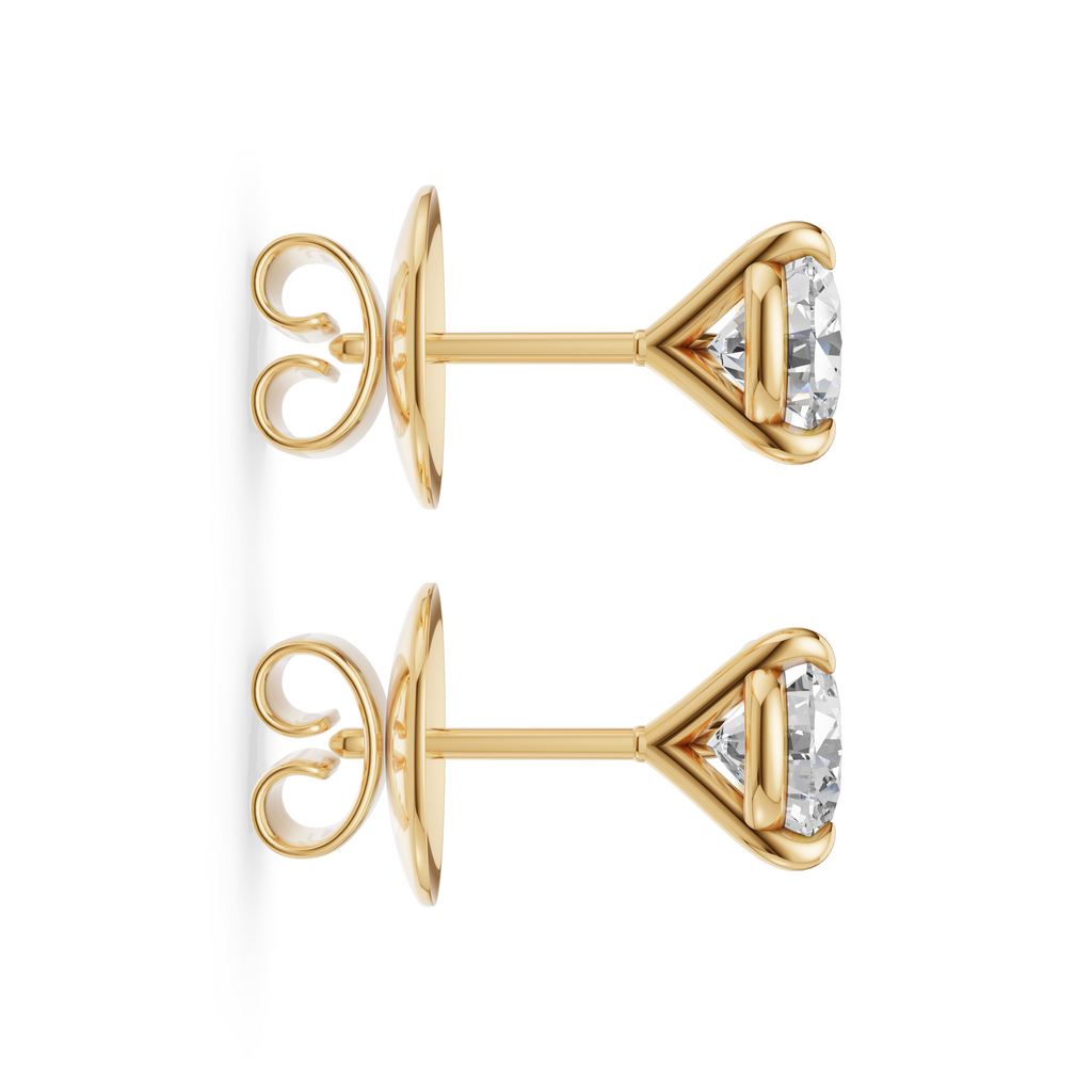 'Luna' Lab Diamond Martini Stud Earrings