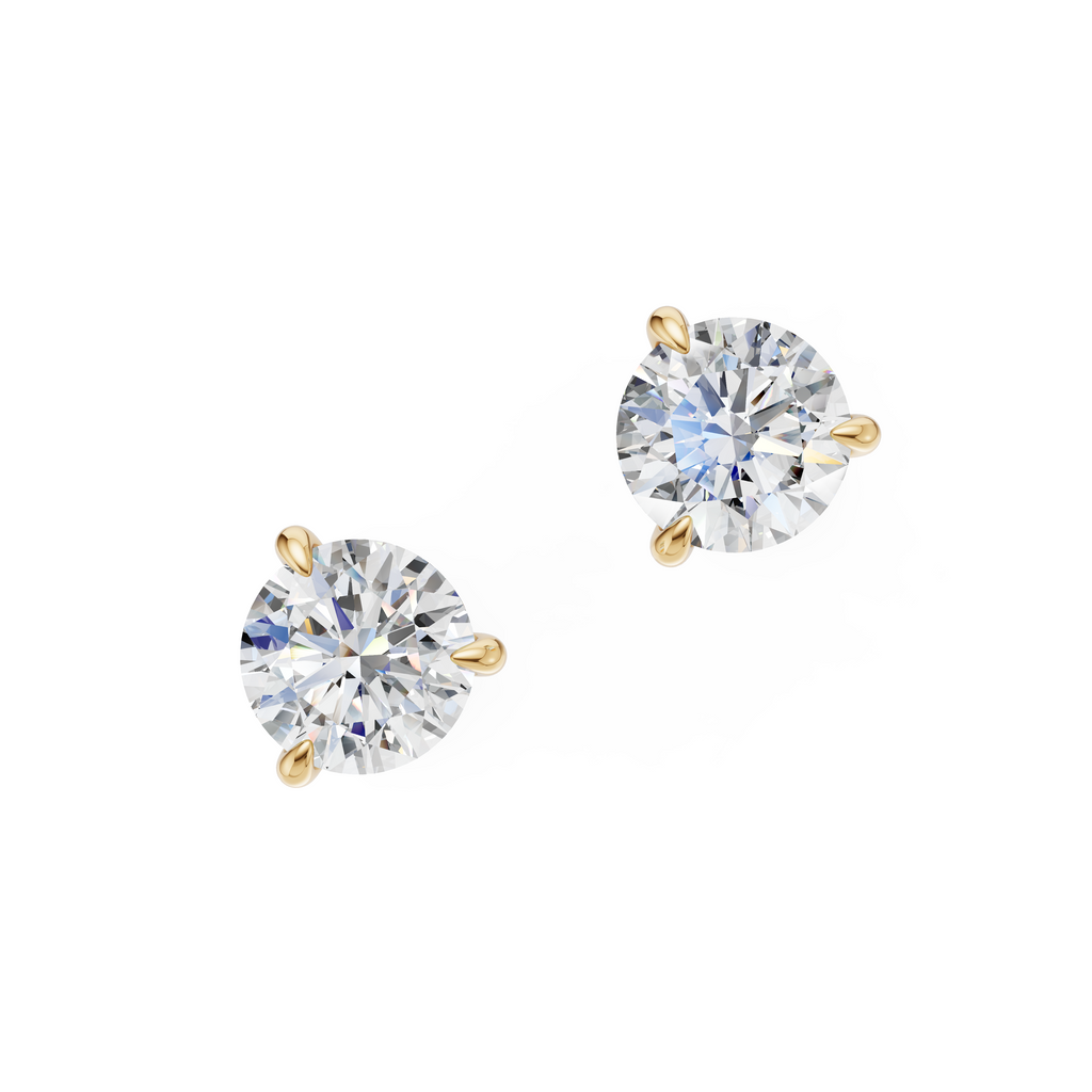 'Luna' Lab Diamond Martini Stud Earrings