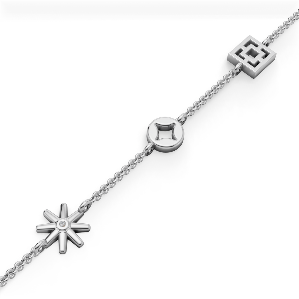MCM Breeze Block Charm Bracelet