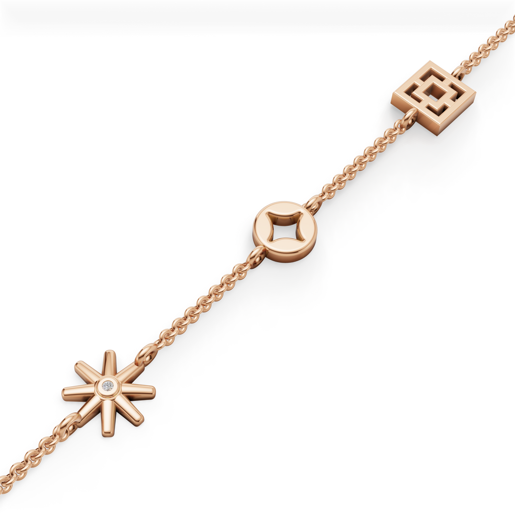 MCM Breeze Block Charm Bracelet