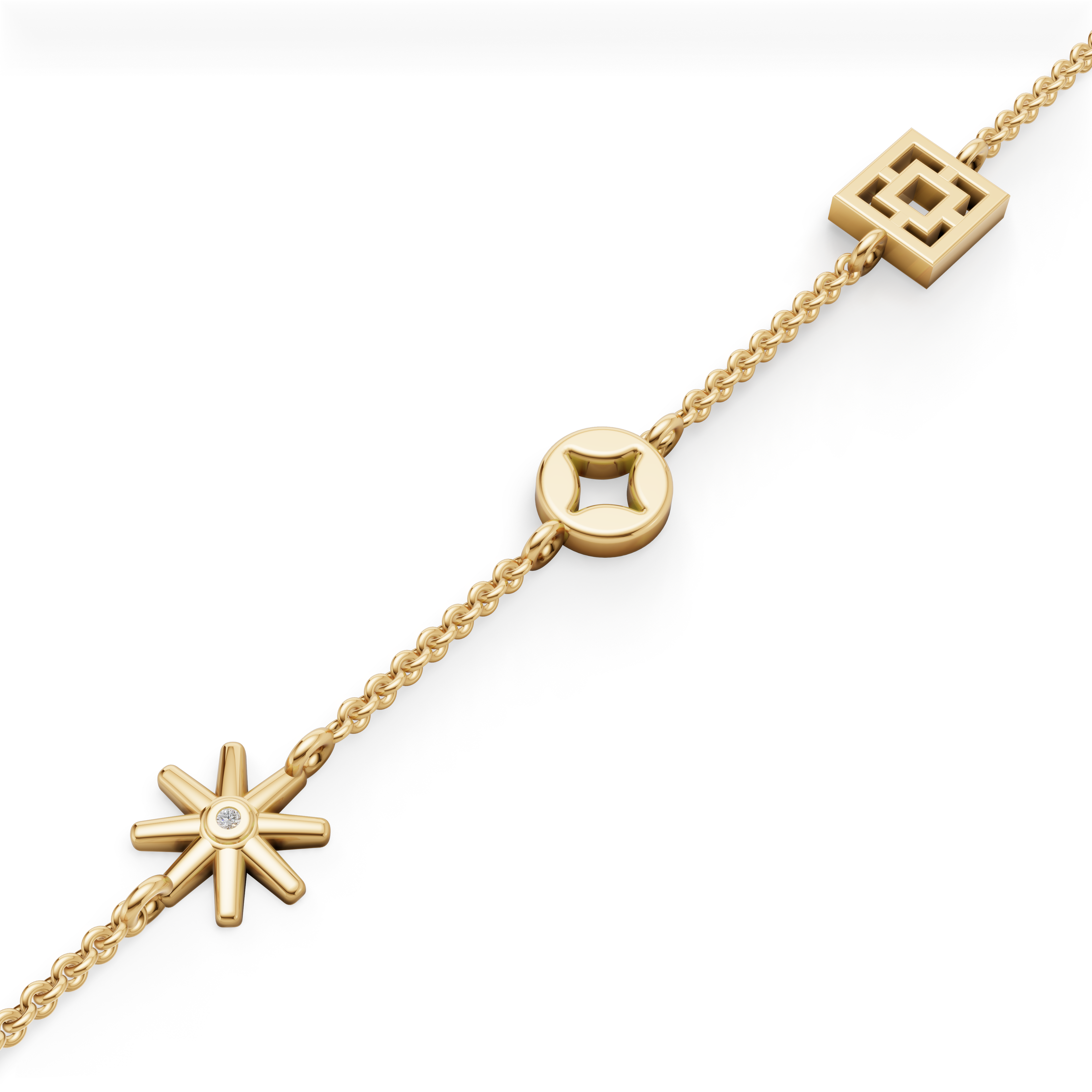 MCM Breeze Block Charm Bracelet