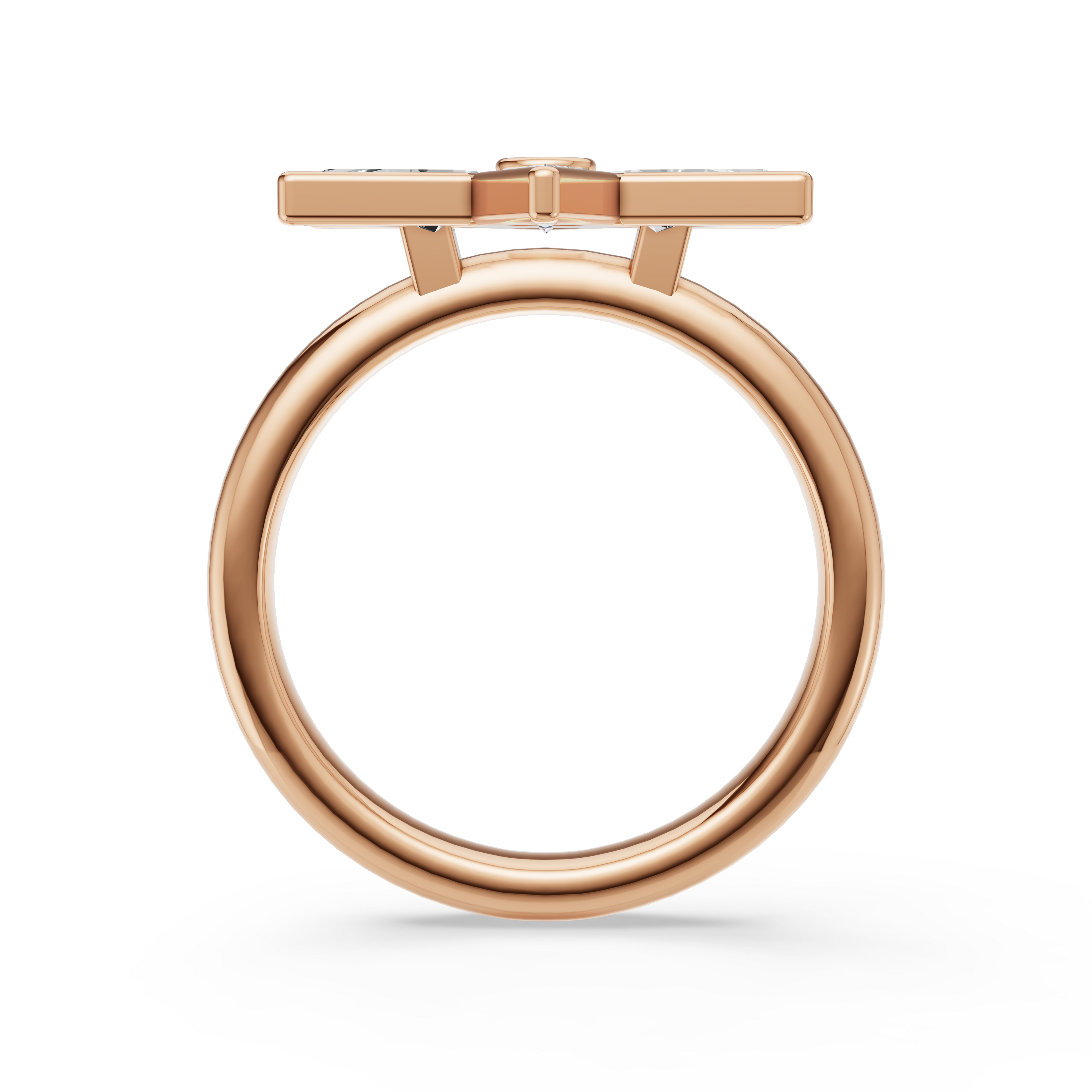 MCM 'Starburst' Lab Diamond Bezel Set Ring