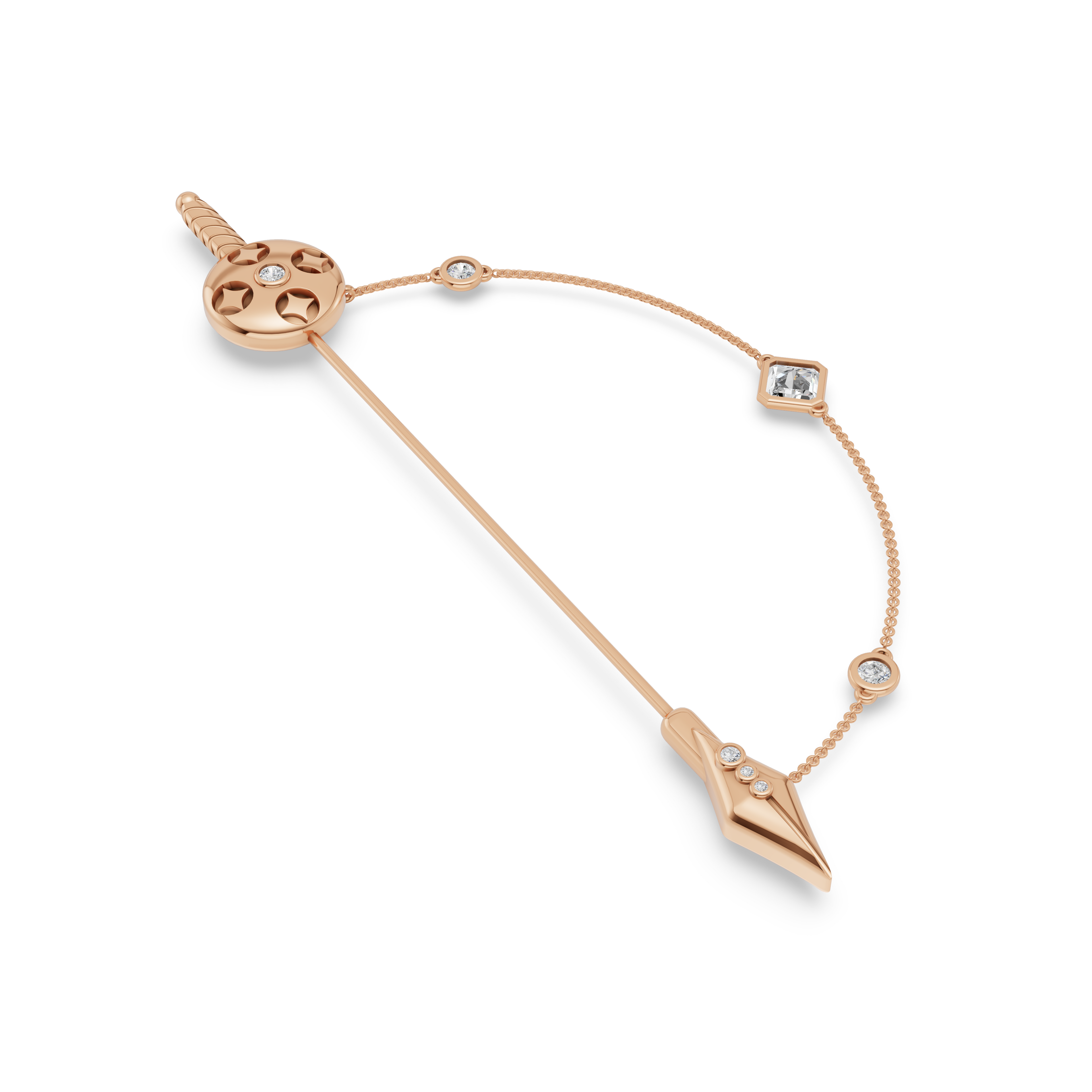 'Fitzgerald' - Pocket Accent Lab Diamond Pin