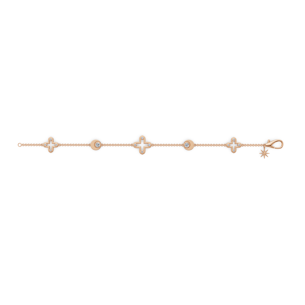 'Diana + Apollo' Lab Diamond Charm Bracelet