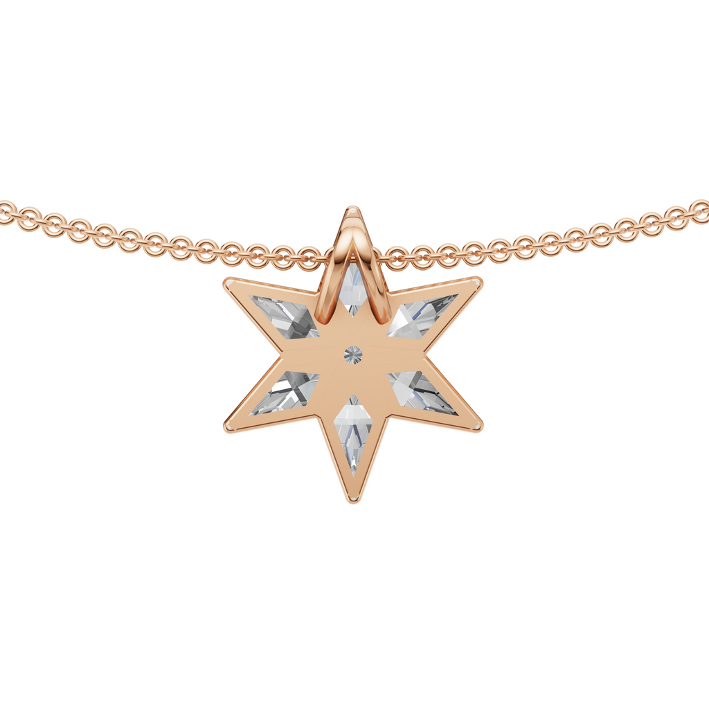 MCM 'Starburst' Lab Diamond Pendant Necklace