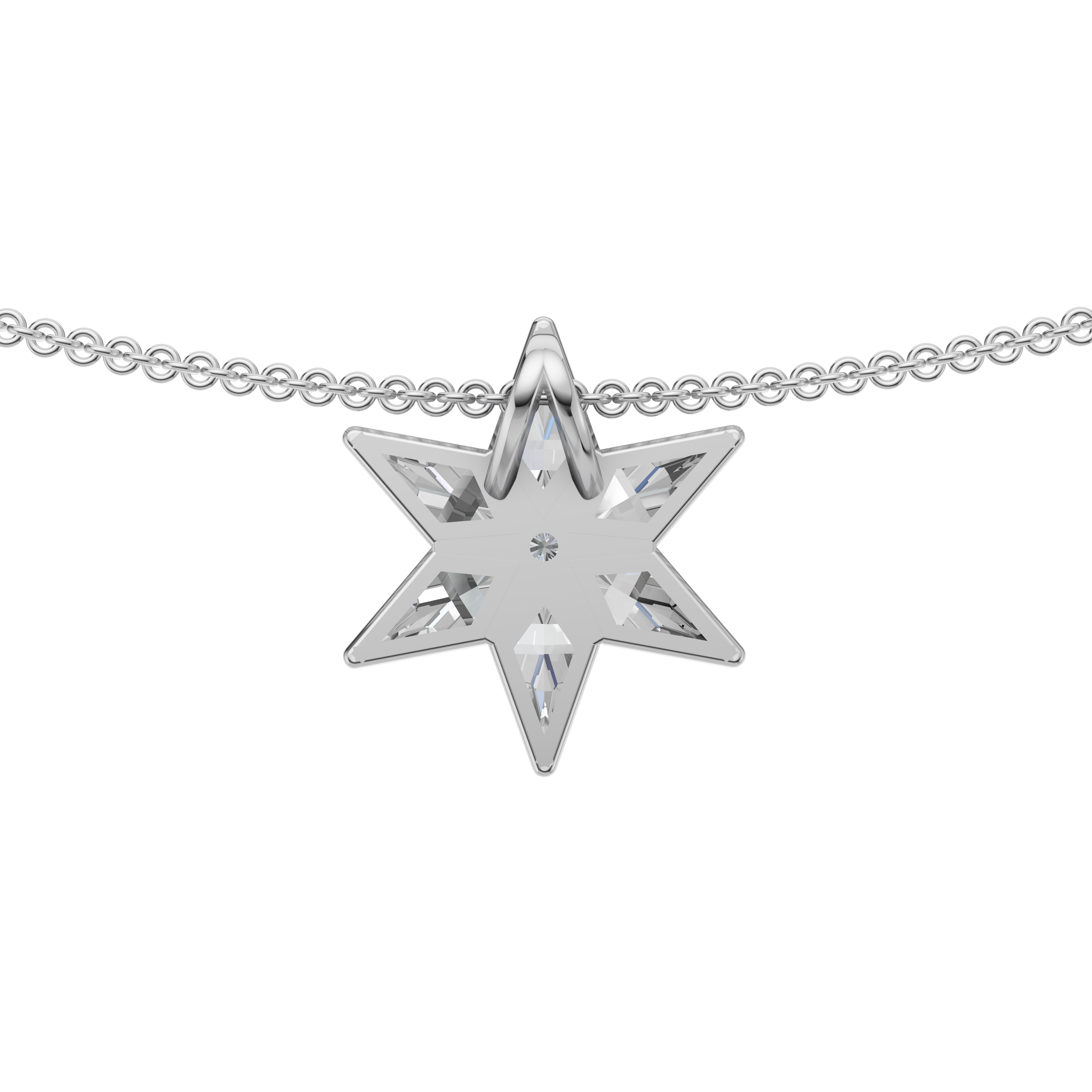 MCM 'Starburst' Lab Diamond Pendant Necklace