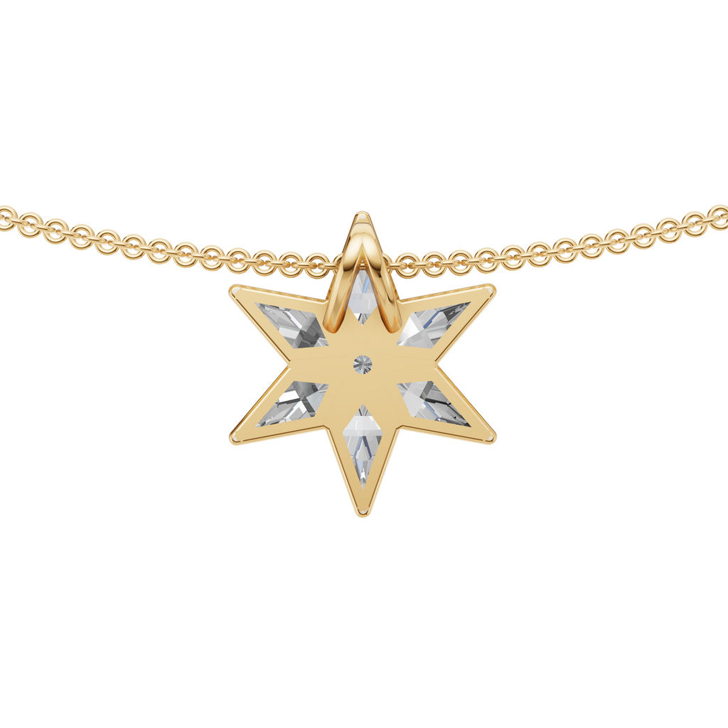 MCM 'Starburst' Lab Diamond Pendant Necklace