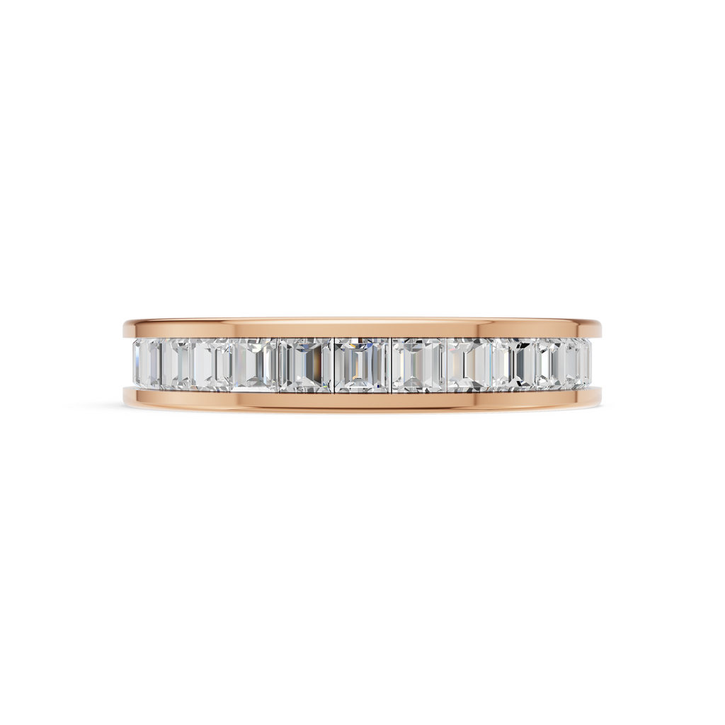 'Hera' Channel-Set Carré Cut Lab Diamond Eternity Band