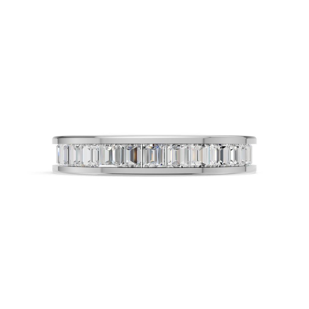 'Hera' Channel-Set Carré Cut Lab Diamond Eternity Band