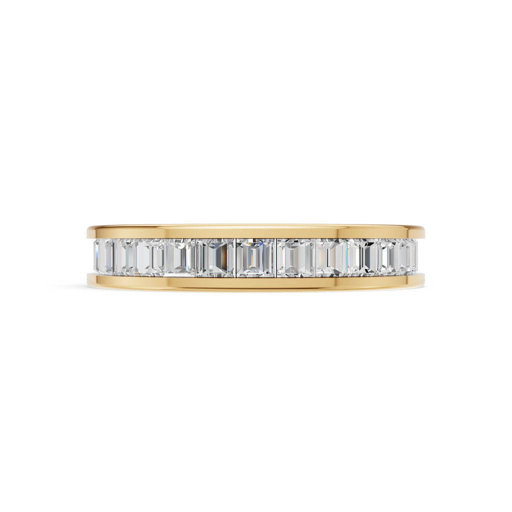 'Hera' Channel-Set Carré Cut Lab Diamond Eternity Band
