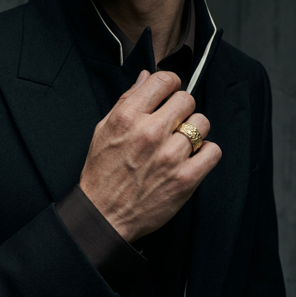 'Ares' 8mm wide Mens Band