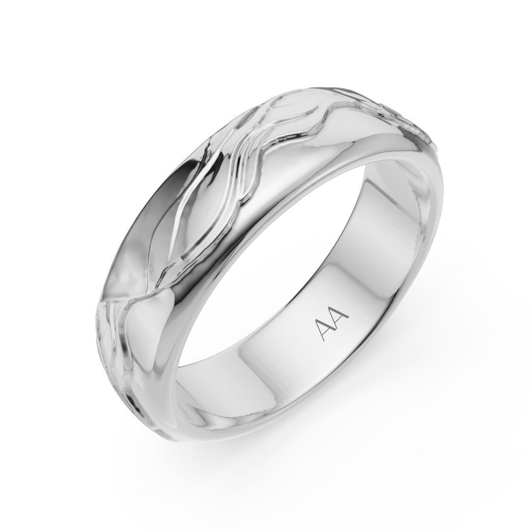 'Zephyr' 6mm wide Mens Band