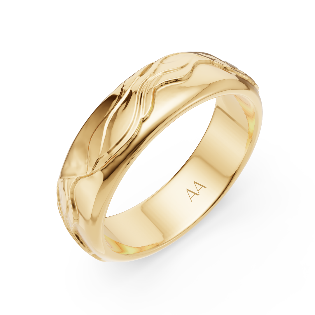 'Zephyr' 6mm wide Mens Band
