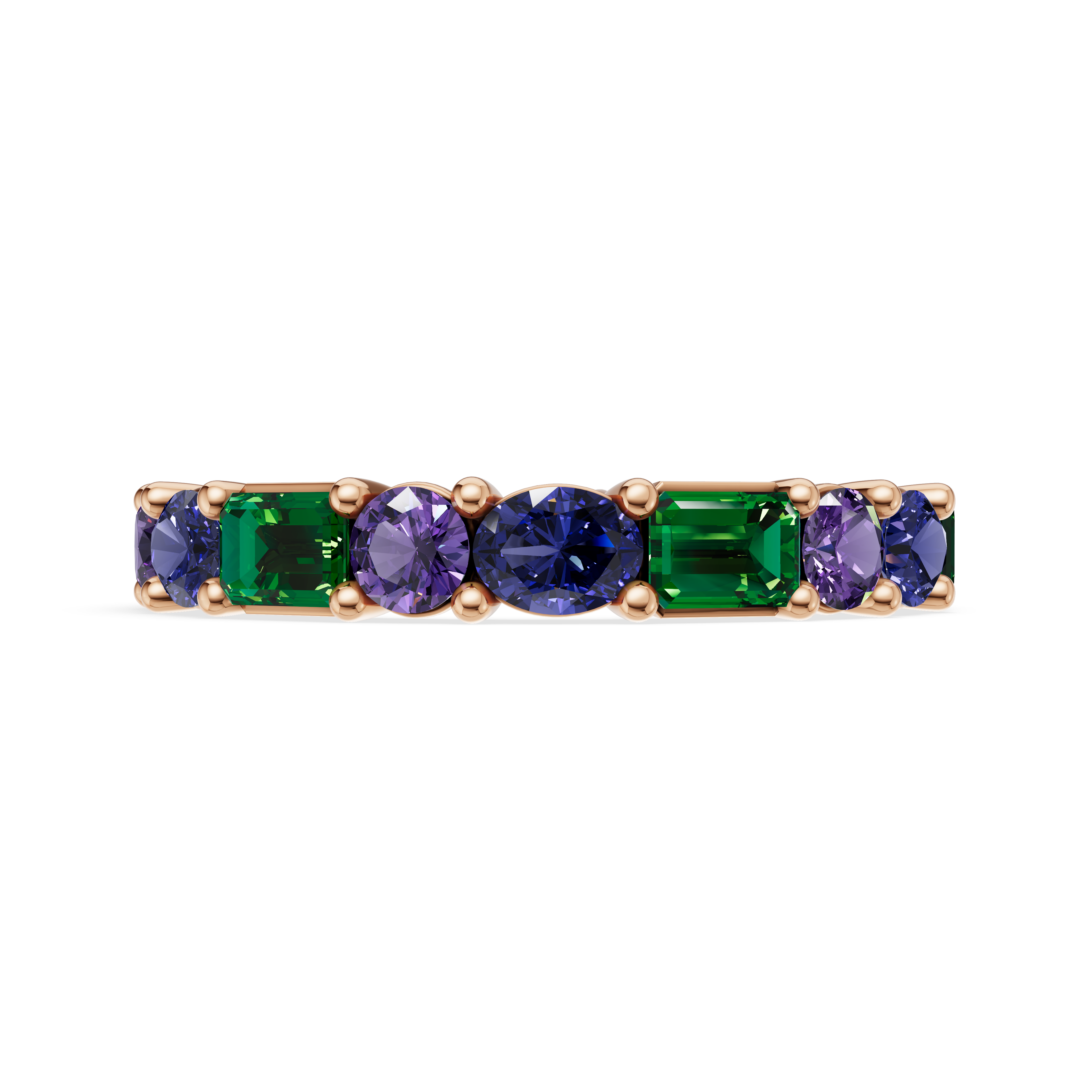 'Sovereign's Band' Mixed Gemstone Eternity Band