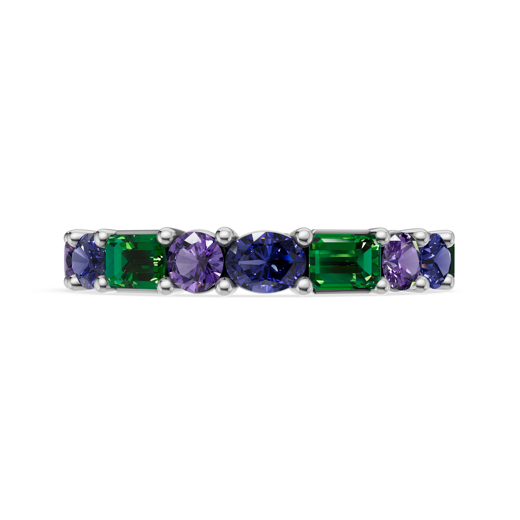 'Sovereign's Band' Mixed Gemstone Eternity Band