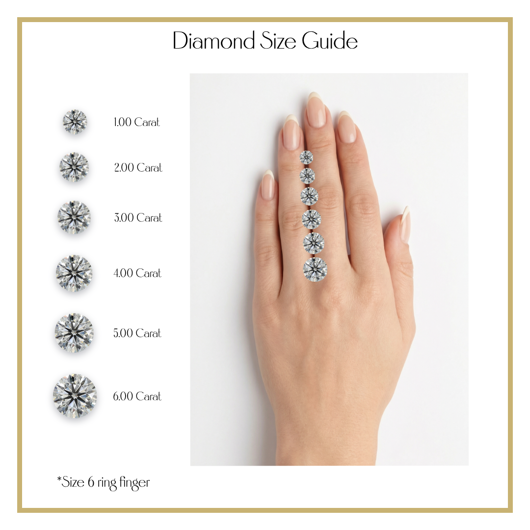 'Eros' 6-prongs, One-Row Pavé Round Brilliant Cut Solitaire Lab Diamond Engagement Ring