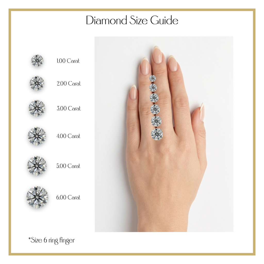 'Eros' 6-prongs, Three-Rows Pavé Round Brilliant Cut Solitaire Lab Diamond Engagement Ring